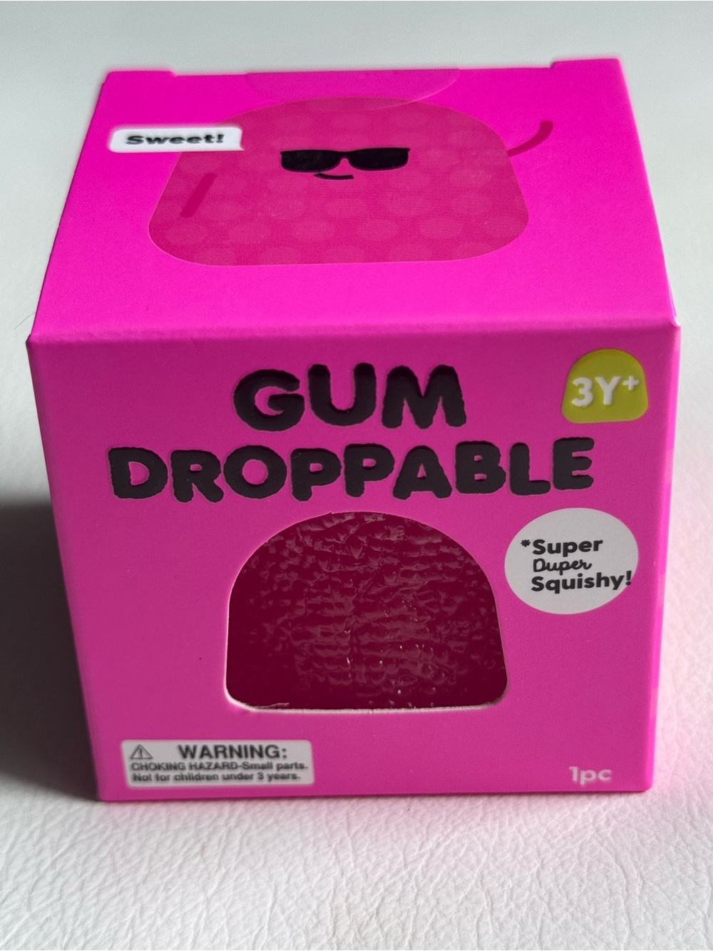 SHIPS TODAY! Gum Droppable Squishy Squeeze Fidget Pink Viral Toy J’adore